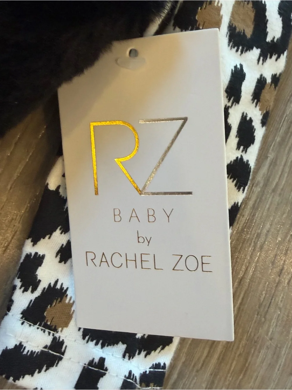 NWT Rachel Zoe Baby 3-Piece Leopard Print Outfit Set 0-3 Months Faux Fur Vest